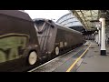 gbrf ex colas class 60087 powers up through york working 6h70 20 02 20