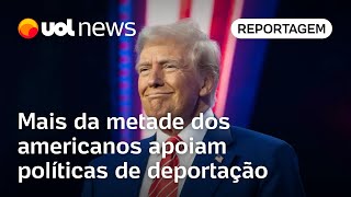 66% dos americanos apoiam as políticas de deportação de Donald Trump, diz pesquisa