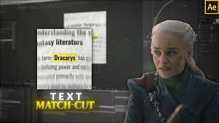Text Match-Cut Tutorial | Easy Method