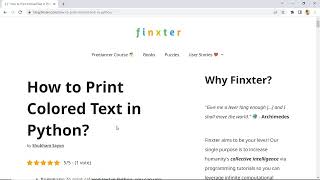 How to Print Colored Text in Python