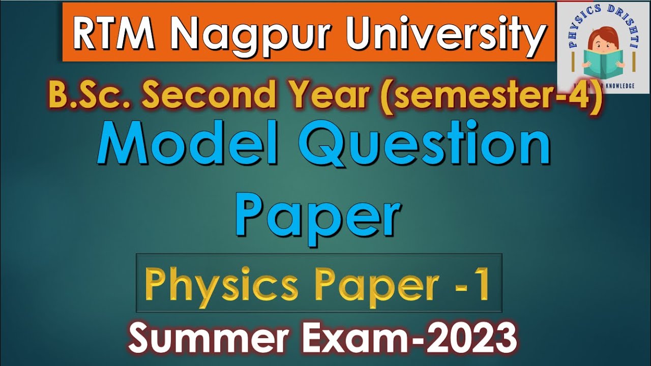 B.Sc. 4th Semester Physics Paper-1 (All Four Units) | Model Question ...