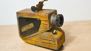 RESTORATION of the old filmoscope FIREFLY made in 1972. Restoring the filmstrip.