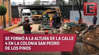 Por nuevo socavón, cierran lateral de Periférico Sur