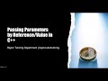 Pass By Reference VS. Pass By Value in C++