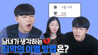 남녀가 말하는 최악의 이별방법은?