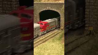 entering the pattenburg tunnel full stride #hoscaletrains #train #fun #ah