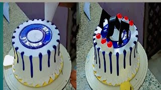 Blueberry cake design and birthday cake 🎂 blueberry birthday cake #birthday #video #blueberrycake