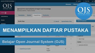 Menampilkan Metadata Reference/Referensi/Daftar Pustaka pada Jurnal OJS 3.0