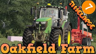 Transporting and Selling Silage - Oakfield Farm #7 - FS19 Timelapse