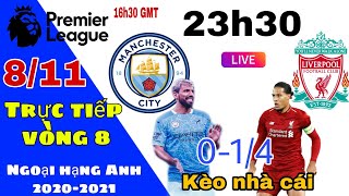 Man City vs Liverpool lúc 23h30, vòng 8 ngoại hạng Anh, có link trực tiếp