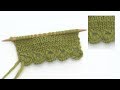 How to knit a fan edge