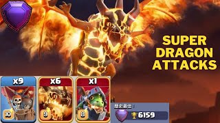 部落衝突 超級飛龍 爬盃 #2 coc Legend League live Attacks super dragon beginning of the season 天龍Draco l X Team