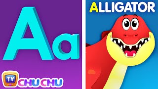 Phonics Song 3 with TWO Words - A for Alligator - ABC Song with Sounds - Toddler Learning Videos