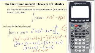 Calculus (Version #2) - 8.2 The First Fundamental Theoreom of Calculus