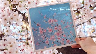 Cherry Blossom Flowers / Easy acrylic painting for beginners / PaintingTutorial