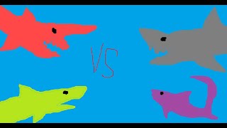 lemon shark vs great white shark vs goblin shark vs thresher shark