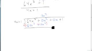 Divide Polynomials with Missing Terms