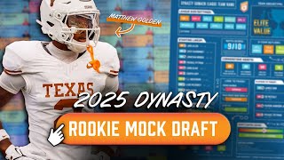 2025 Dynasty Rookie Mock Draft + Get A Team Blueprint!