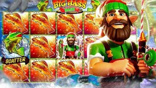 I tried 500 high stake $250 spins on big bass Christmas bash slot and won huge profit