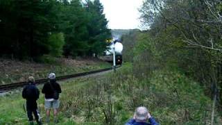 76079 and 60007 Sir Nigel Gresley top and tail a train at the NYMR Spring Gala May 2nd 2009