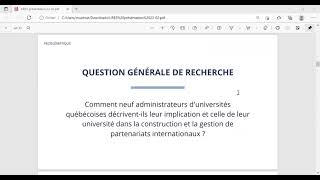 L'internationalisation des universités au Québec - Partenariats internationaux