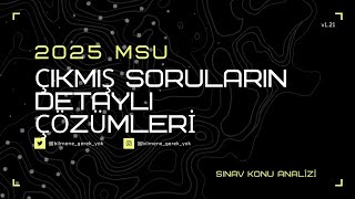 MSU Sorular ve Cevapları