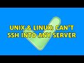 Unix & Linux: Can't SSH into Any Server (3 Solutions!!)