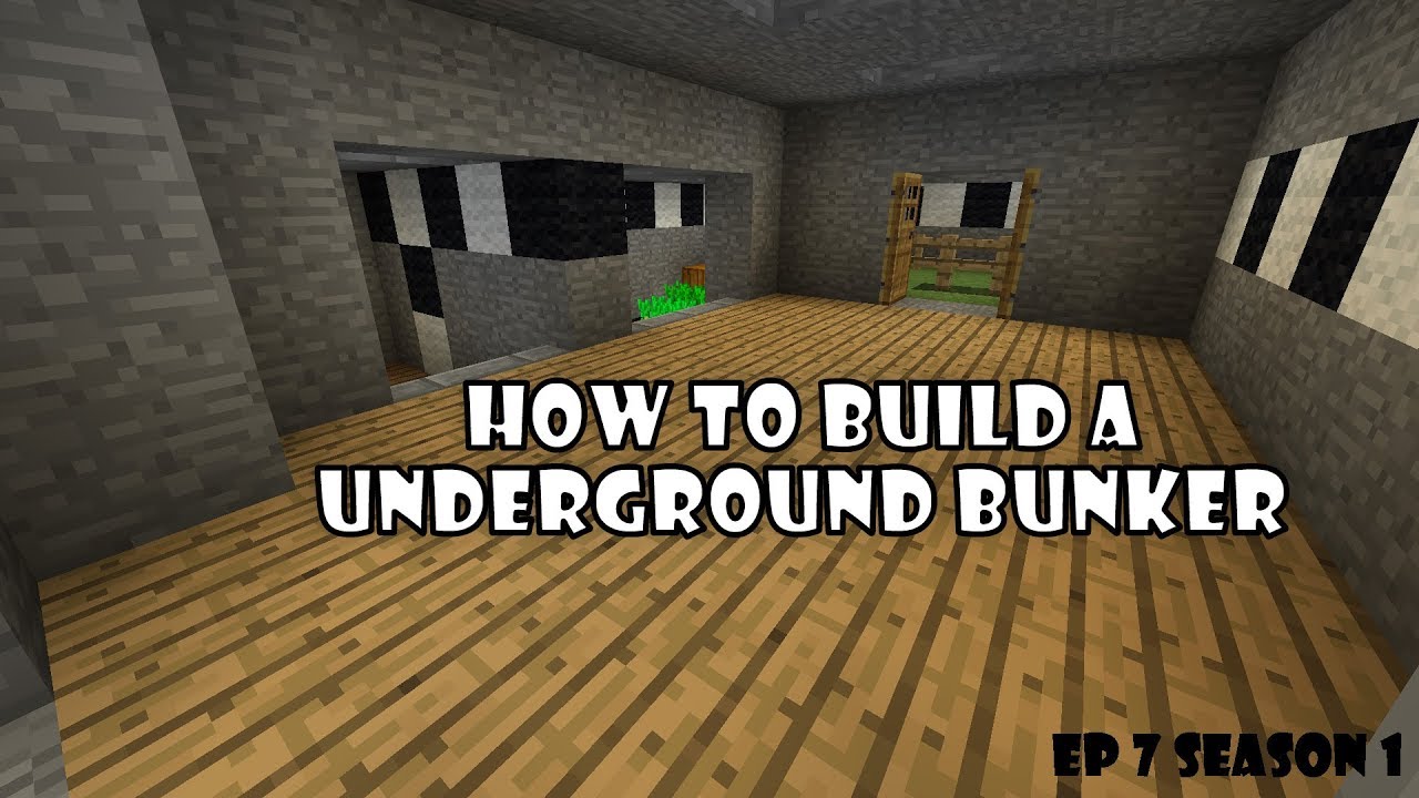 How To Build A Underground Bunker In Minecraft Youtube