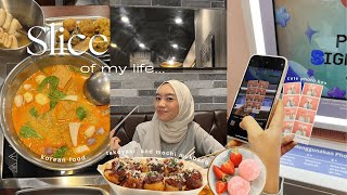 slice of life ⋆. 𐙚 ˚ | eating korean food, catching up with a friend, cute photo booth moments