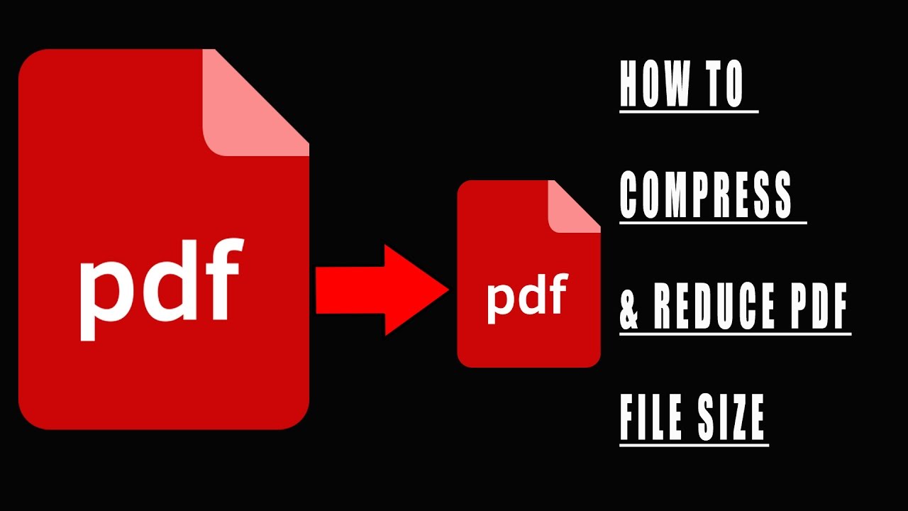 How To Reduce PDF Files Size - YouTube