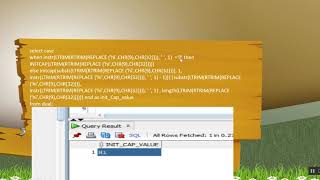 InitCap function in Oracle