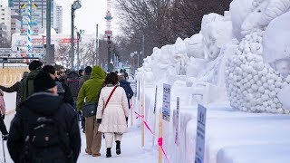 北海道「さっぽろ雪まつり」：雪と氷の芸術がデジタル技術で色彩豊かに | nippon.com