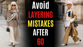 Woman After 60: 5 Layering Mistakes Making You Look FRUMPY! (Style Tips for Fall & Winter)