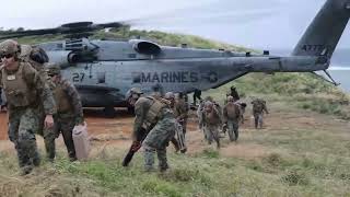 US Marines conduct fire control training at the W-174 Live Fire Range, Okinawa, Japan