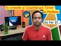 Program to create a Countdown Timer in Python | Python Example | Countdown Timer | Pycharm IDE