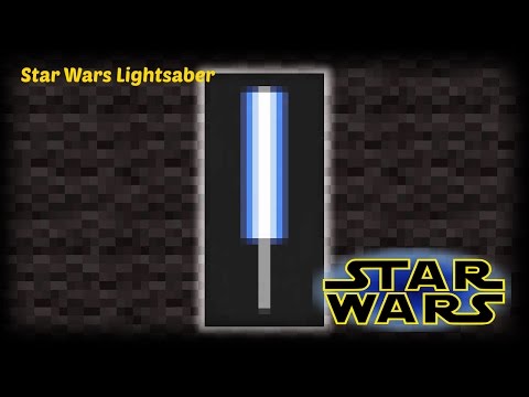 Minecraft - How to make a Star Wars Lightsaber banner Minecraft - How to make a Star Wars Lightsaber banner