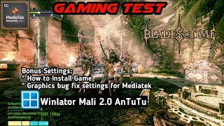 Blades of Time | Install \u0026 Fix Graphics Bug | Winlator Mali 2.0 AnTuTu | Mediatek Dimensity 1200