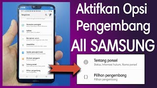 Cara aktifkan opsi pengembang semua SAMSUNG \u0026 Merk Hp lainnya