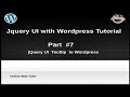 How to use jQuery UI with wordpress for beginners from scratch -  jQuery Tooltip with Wordpress