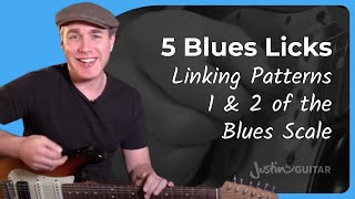 5 Blues Licks Linking Pentatonic Scale Patterns