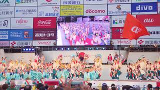 [4K] ａｕ　高知よさこい祭り 2018 前夜祭