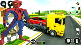 Heavy Cars Transport In Big Truck,Big Truck Roles, बड़ा ट्रक , Kids Cartoon Video Droidgameplaystv.