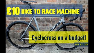 Building a £10 cyclocross frame into a race machine.