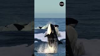 orca hunt  polar bear #animals #movie #orca