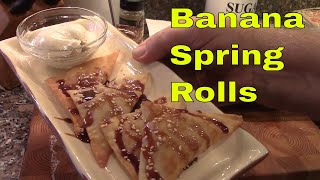 Banana Spring Rolls, Easy Banana Dessert Recipes