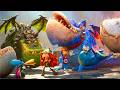 Rayman Legends Retold - New Dragon Ride & Music Levels Walkthrough Gameplay