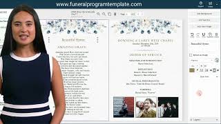 How To Add New Text Boxes To Your Funeral Program Template -Corjl