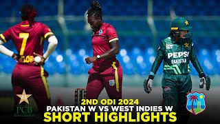 Short Highlights | Pakistan Women vs West Indies Women | 2nd ODI 2024 | PCB | M2F2A