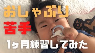 【生後5ヶ月半】おしゃぶり苦手な赤ちゃんが1ヶ月間おしゃぶり練習してみた結果【生後173日】