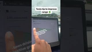 Tesla tip to increase range #tesla #teslacar #rangetest #electricvehicles #battery tric
